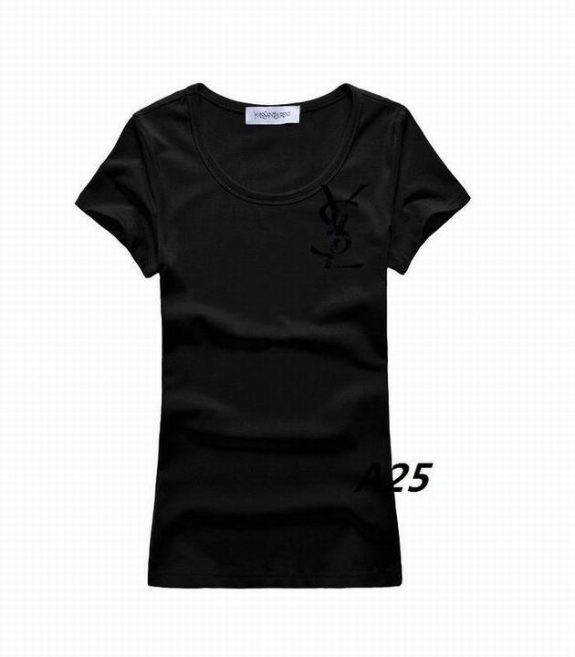 YSL short round collar T woman S-XL-027